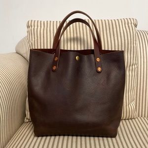 KMM & Co brown kodiak mini tote
